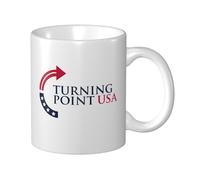 KWQDOZF Turning Point USA Tpusa White Coffee Mug Ceramic Mug