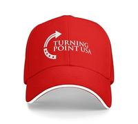 KWQDOZF Turning Point USA White Hat Cotton Dad Cap for Unisex