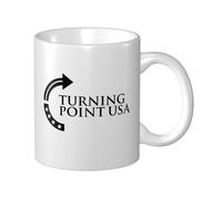 KWQDOZF Turning Point USA White White Coffee Mug Ceramic Mug