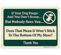 KWQDOZF Warning Sign Pick up After Your Dog Vintage Metal Tin Signs for Home Office Kitchen Bar Cafe Garden Farm Farmhouse Wall Decor 12x8 Inch