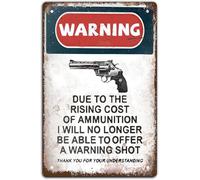 KWQDOZF Warning Signs Funny Vintage Metal Tin Sign Due To The Rising Cost Of Retro Home Wall Decor Art Poster Indoor Outdoor Bar 12x8 Inch