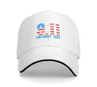 KWQDOZF We Will Never Forget 9 11 Patriot Day Hat Remember Baseball Cap for Women Men Black
