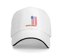 KWQDOZF We Will Never Forget 9 11 Patriot Day Hat Remember Baseball Cap for Women Men Black