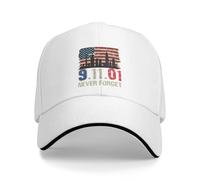 KWQDOZF We Will Never Forget 9 11 Patriot Day Hat Remember Baseball Cap for Women Men Black