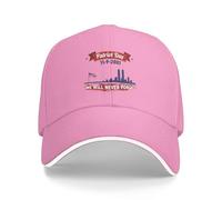 KWQDOZF We Will Never Forget 911 Hat September 11th Memorial American Patriotic Day Baseball Cap Fitted Pink