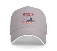 KWQDOZF We Will Never Forget 911 Hat September 11th Memorial American Patriotic Day Baseball Cap Fitted Gray