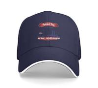 KWQDOZF We Will Never Forget 911 Hat September 11th Memorial American Patriotic Day Baseball Cap Fitted Navy Blue