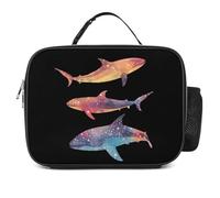 KWQDOZF Whale Shark ColorfulFashion Lunch Box Bag Tote Portable Insulated Lunchbox Containers Leakproof