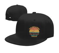 KWQDOZF You Got a Dog Well That's I Raise Tiny Dinosaurs4 Classicfor Man Women Flat Bill Adjustable Trucker Hat Brim High Top End Bas