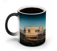 KWQDOZF You Make Me Happy Camper Trailer Printed Heat Sensitive Coffee Mugs Morphing Color Changing Coffee Mug Full Image Revealed When HOT is Added
