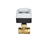 KWQNPHTRN 1/2" 3/4" 1" 2" Motorized Ball Valve 220V Three Wire Two Point Control Brass Electric Ball Valve With Manual Switch(0.75 Inch)