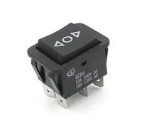 KWQNPHTRN 1pc DIY Rocker Switch Power Boat 3 Position 6 Pin Push Button Lock with Light KCD4 16A 250VAC/ 20A 125VAC On-Off-On(Beige)