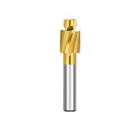KWQNPHTRN 1pcs Countersink End Mill M6-M16 Counterbore End Mill TiN Coated 4 Flute HSS Pilot Slotting Cutter for Copper Aluminum Steel Cast Iron(M16)