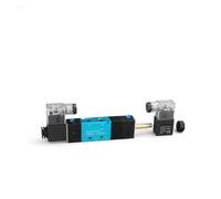 KWQNPHTRN 4V230 Solenoid Valve 5/3 Way Pneumatic Type Double Coil Pilot Operated Electric 3 Position 5 Port(6mm Fitting,4V330C-10 DC24V)
