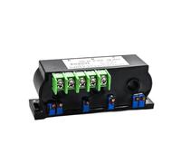 KWQNPHTRN Aperture 10mm DC24V three-phase current transmitter 0-5V 0-10V output perforated signal sensor AC0-400 series(0-50a Ac,0-5V Output)