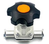 KWQNPHTRN KF16 KF25 KF40 KF50 Quick Assembly 304 Stainless Steel Sanitary Vacuum Diaphragm Valve(KF-50 Flange75mm)