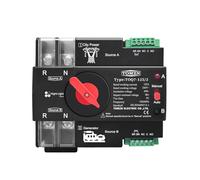 KWQNPHTRN Night Light Series Din Rail ATS 220V 230V Dual Power Automatic Transfer Electrical Selector Switch 2P 63A 100A 125A(100A)