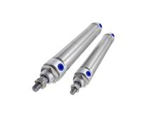 KWQNPHTRN Stainless Steel Mini Cylinder DESU8 10 12 16 20 25 32 40 50-25 50 75(25,DESU12)