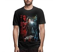 KWRCLX Bat-Tle an-Gel Al-Ita Men's Cotton Short Sleeve T-Shirt S Black