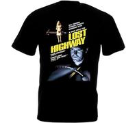 KWRCLX YUNDONG Lost Highway v1 T-Shirt Movie Poster David Lynch Black