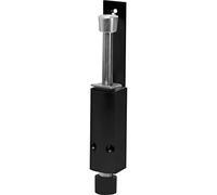 KWS 122673 Black Door Stop Hub 120 mm, Lock, Blade Weight up to 40 kg, Matte Aluminium