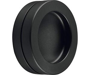 KWS 525373 Shell Handle Pair, Black, Schwarz matt