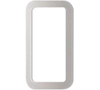 KWS 528122 Silver Square Handle 120 x 65 mm Self-Adhesive for Sliding Doors Aluminium Anodised