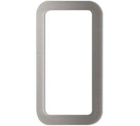 KWS 528135 Square Handle 120 x 65 mm Self-Adhesive for Sliding Doors Aluminium Stainless Steel Effect, Silber