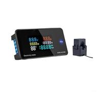 KWS-AC300 Digital AC Voltmeter Ammeter 50-300V 0-100A LED Display Power Meter with Energy Consumption Measurement, Timer and Reset Function for Electrical Testing(KWS-AC300-20A)