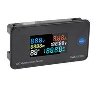 KWS DC200 Digital Tester Multimeter, Power Meter Voltage Voltmeter Ammeter Load Tester, Support Detect Timing, Temperature, Capacity, Capacitance, etc.