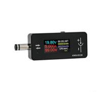 KWS-DC28 Interface Tester for DC 4-30V Voltage and Current Measurement, 12A Peak, 360W Power with 0.96" TFT Display, ABS Housing