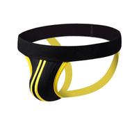 KWTF 4 Color Men Cotton Tight Underwear Jockstrap Backless Thongs Breathable Jock Strap Slip String