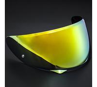 KWTN Motorcycle Motorcycle Helmet Shield for HJC HJ34P C10, Face Shield Replacement Accessories Helmet Visor, Anti Scratch Colored Motorcycle Helmet Lenses,C Tea Red(F Tea Gold)
