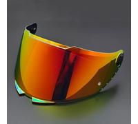 KWTN Motorcycle Motorcycle Helmet Shield for MT Thunder 4 SV, Face Shield Replacement Accessories Helmet Visor, Anti Scratch Colored Motorcycle Helmet Lenses,A Fantasy(F Gold-red)