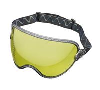 KWTN Motorcycle Retro Motorcycle Helmet Shield Bubble Visor, PC Goggles Lens Replacement for Off-Road Cruiser Bell (Clear)(Yellow)