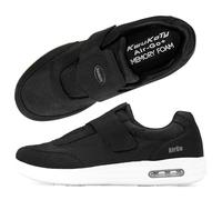 KWUKOTY Men's Diabetic Shoes | Air Cushion | Slip-On | Adjustable Sneakers | Lace-Free | Plantar Fasciitis/Edema/Swollen Feet/Bunions | Black Size 9