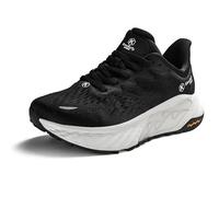 KWUKOTY Women's Slip On Running Shoes | One-Way Airflow Breathable Mesh | Lightweight Cushioned Night Light Non Slip Sneakers Black Size 6