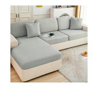 KWULDNAL Summer Ice Silk Stretch Sofa Cover Slipcover Fully Covered Couch Covers With Elastic Bottom Cat Scratch Resistant Sofa Covers For 3 Cushion Couch Sofa Sectional Sofa(Grey,Queen XL)