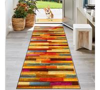 KwuSeug Carpet Runner For Hallways Extra Long Non Slip Back Floor Carpet Washable Rug Entrance Hall Stair Carpet Kitchen Floor Mats For Laundry Room Bathroom Living Room Entryway 50 x 160 cm