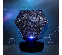 KWWA Nova Stars Original Home Planetarium, Starry Sky Projection Lamp, 60,000 Stars Romantic 3 Colors Adjustable Starry Night Bedside Lamp, LED Night Light Projector for Kid Bedroom Decor, Black