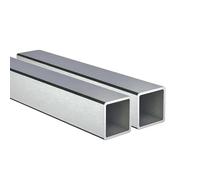 Kwweeoo 304 Stainless Steel Square Tube 2Pcs 25mm x 25mm x 300mm Long Wall Thickness 2mm, Square Metal Tubes 1 x 1 x 0.08 x 11.81" inch