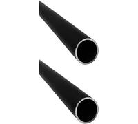 Kwweeoo Black Aluminum Round Tubing OD 19mm ID 17mm WT 1mm 300mm Long 2 Pack, Black Color Aluminum Round Tube OD x ID x WT x L 0.75 x 0.67 x 0.04 x 11.81" inch (Appr) 2Pcs