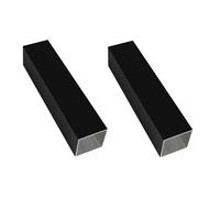 Kwweeoo Black Aluminum Square Tubing 2Pcs 40mm x 40mm x 300mm Long Wall Thickness 1.2mm, 2 Pack Aluminum Square Tube Black Color 1.6 x 1.6 x 0.05 x 11.81" inch (Appr)