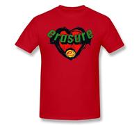 KWYXAD Erasure-Victim-Of-Loveby-Rob3232-MenBasic-Short-Sleeve-T-Shirt-Funny-Graphic-R229-Tshirt Red
