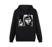 KWYXAD Joni Mitchell Mens Hoody Canadian Singer Gift Birthday Mens Hoody Sweatershirt Black