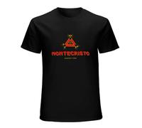KWYXAD Montecristo Cigars Cigar Tobacco Tobacconist Habanos Cuban Smoker Smokin Men's Tee T Shirt Black