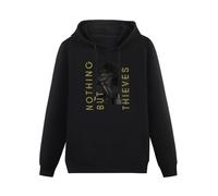 KWYXAD Nothing But Thieves Broken Machine Pullover Hoodie Hooded Top Unisex Mens Ladies Hooded Sweatshirts Black