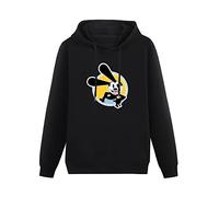 KWYXAD Oswald The Lucky Rabbit Mens Hoodies Unisex Pullover Hoody Black Sweatershirt