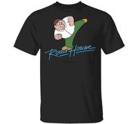 KWYXAD Peter-Griffin-Road-House-Shirt-DMN19-t-Shirts-Crewneck-Sweatshirt-Black