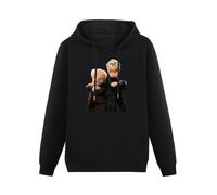 KWYXAD The Muppets Grumpy Old Men Funny Retro Man Statler And Waldorf Graphic Top Printed Shirthort Sleeve Hoodie Mens Hoody Black